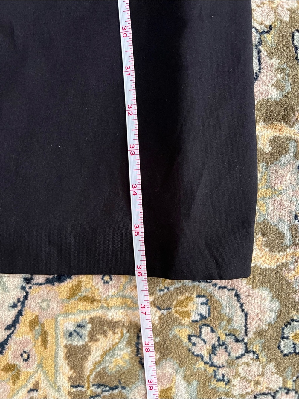 Minuet Petite Black Dress with Subtle Light Stripe Accent - Picture 5 of 8